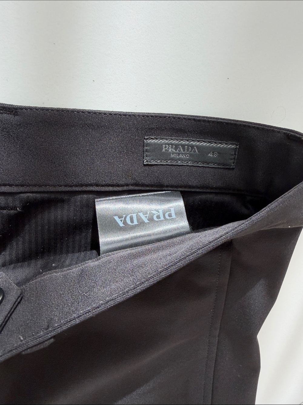 Prada Black Slim Dress Trousers